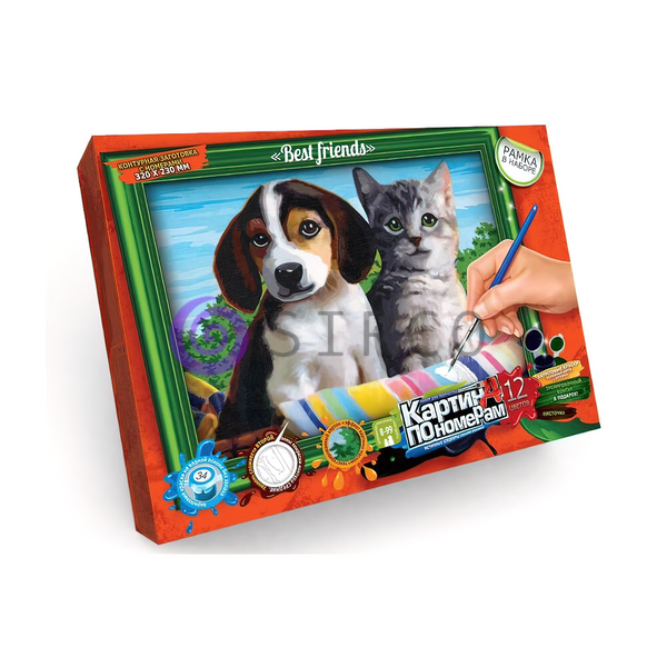 Набор для творчества картина по номерам 320*230 "Друзья" Danko Toys (IGR24) 03k12p014v1 фото