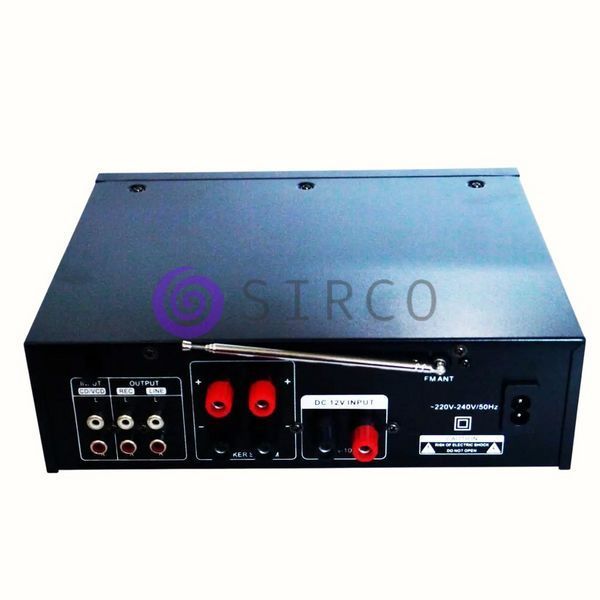 Підсилювач звуку UKC AV-339A + USB + FM + MP3 + Караоке+ Bluetooth з пультом (YAB) 11k11p059 фото