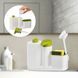 Диспенсер - органайзер для рідкого мила з дозатором SinkTidy Sey Plus 3 в 1 (212) 10k10p010 фото 1