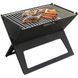 Складаний мангал-книжка портативний садовий гриль барбекю з ґратами Portable Foldable BBQ (2020) 02k01p172 фото 2