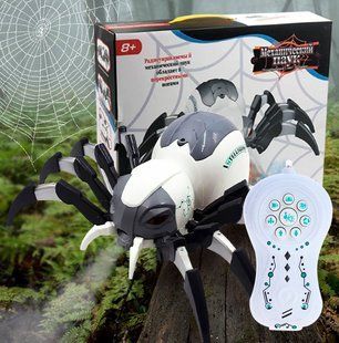 Интерактивная детская игрушка на радиоуправлении "Паук" пускающая пар Mechanical Spiders 128A-30 (509) 03k05p229 фото
