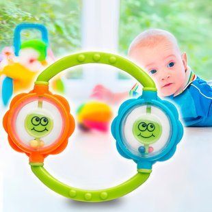 Детская развивающая игрушка погремушка BabyOno "Двойной шарик" (669) (SB) 03k17p361 фото