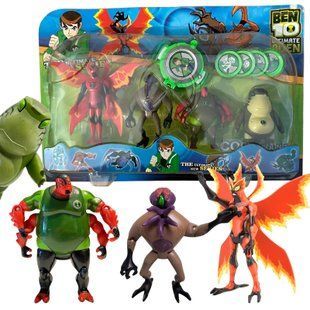 Набор игровых коллекционных фигурок для светящихся детей, 4 шт. G01961/0842-20 BEN10 5 серии в блистере (NI) 03k26p020 фото