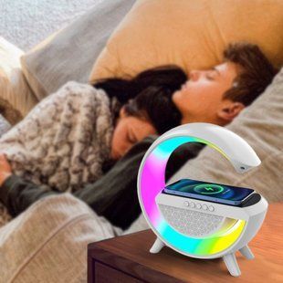 Настільна лампа, нічник RGB HM-3130/KP-542 Rainbow з бездротовою зарядкою та Bluetooth колонкою/626 01k09p273 фото