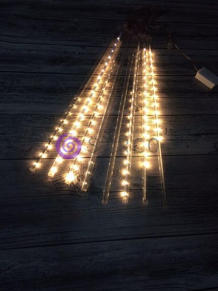 Новорічна гірлянда Танучі Бурульки 8 шт 48 см (жовтий) 12k01p026v1 фото