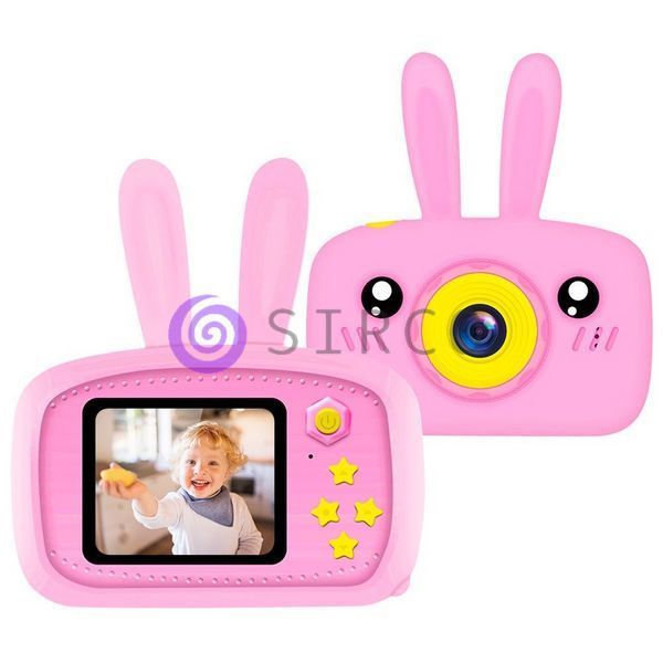 Детский цифровой фотоаппарат зайчик Х500 Smart Kids Camera 3 Розовый (626) 03k05p051 фото