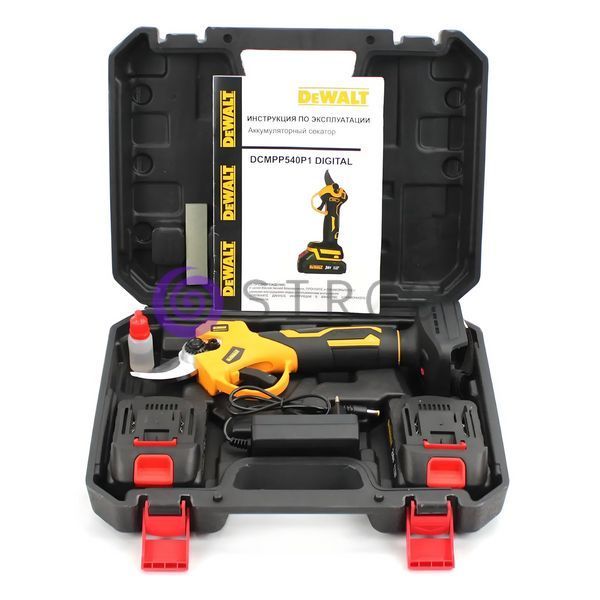 Портативний садовий акумуляторний секатор для обрізання гілок DeWalt DCMPP540P1 Акумуляторний секатор (24V, 5AH) з 2 акумуляторами 09k08p009v1 фото