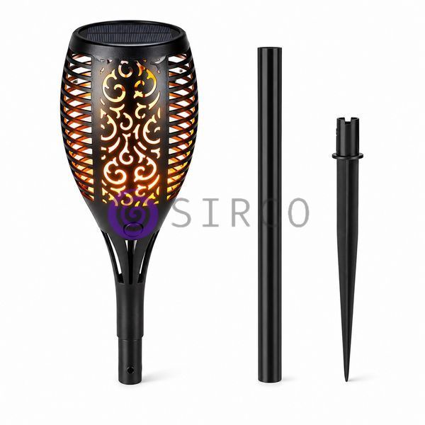 Садовий LED-факел Solar Flame 50 см на сонячній батареї декоративний вуличний світильник (4409/11021) 02k11p119v2 фото