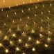 Новорічна гірлянда світлодіодна &laquo;Сітка&raquo; 120 Led 2.2 * 1,5 метра (прозорий провід, жовтий + білий) 12k01p128 фото 4