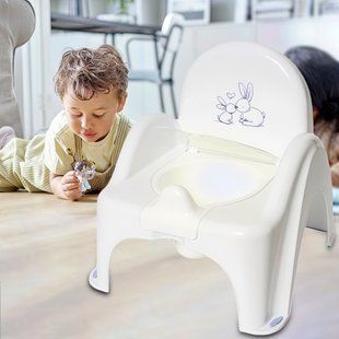 Горшок - стульчик для деток "Зайчики" (Белый) Tega Baby/KR-012-103/(SB) 03k20p044 фото