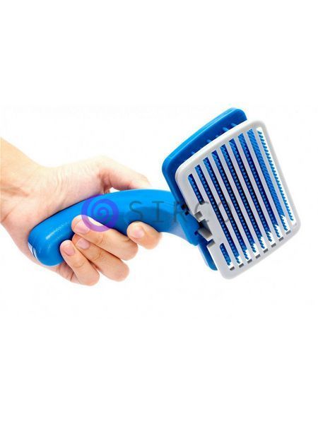 Самоочищающаяся массажная щетка для вычесывания животных Pet Zoom (626) 05k02p004 фото