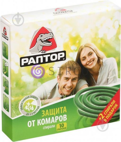 Средство защиты от комаров спираль Раптор (2020) 01k11p052 фото