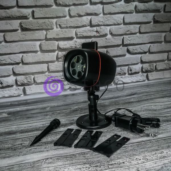 Вуличний лазерний проектор "Plug in card lawn lamp" (великий) 12k02p040 фото