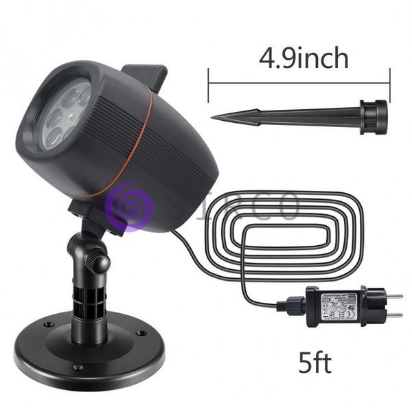 Вуличний лазерний проектор "Plug in card lawn lamp" (великий) 12k02p040 фото