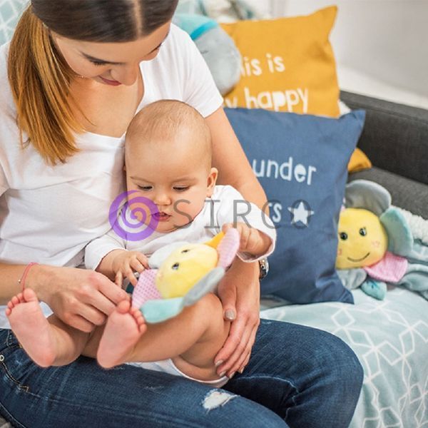 Детская игрушка мягкая погремушка "Радужный цветок" BabyOno (609) (SB) 03k17p362 фото