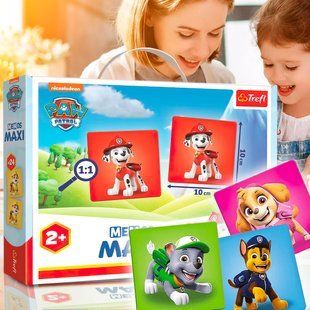 Детская настольная развивающая игра Мемос Trefl "MAXI Щенячий патруль" (02264) (SB) 03k19p025 фото