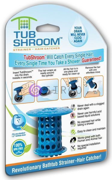 Пробка-затычка для ванны с фильтром от волос Tub Shroom (212) 01k01p072 фото