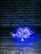 Новорічна гірлянда Штора "Кришталь" 200 Led синя 4 х 2 м (прозорий провід) 12k01p114v1 фото 2