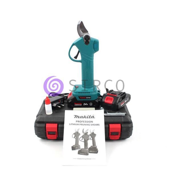 Акумуляторний потужний секатор Makita DUP365 (24V, 5Ah) для обрізки рослин і дерев у кейсі 09k08p015 фото