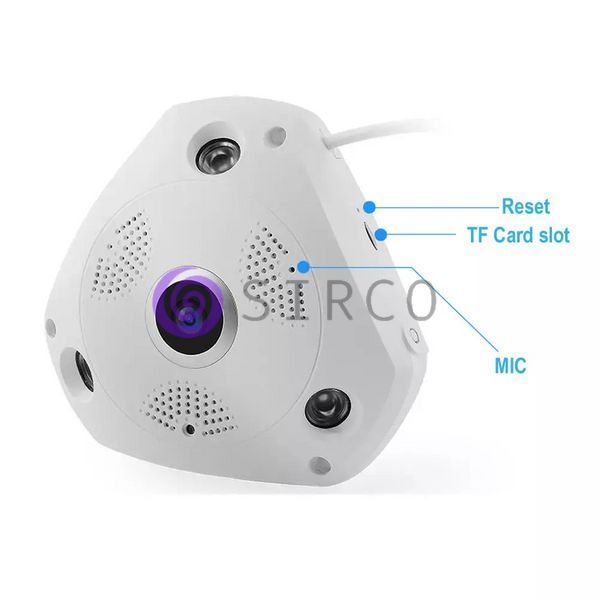 Потолочная панорамная камера видеонаблюдения MicroSD VR360 IPC CAMERA 1317VR WIFI (205) 11k05p036 фото