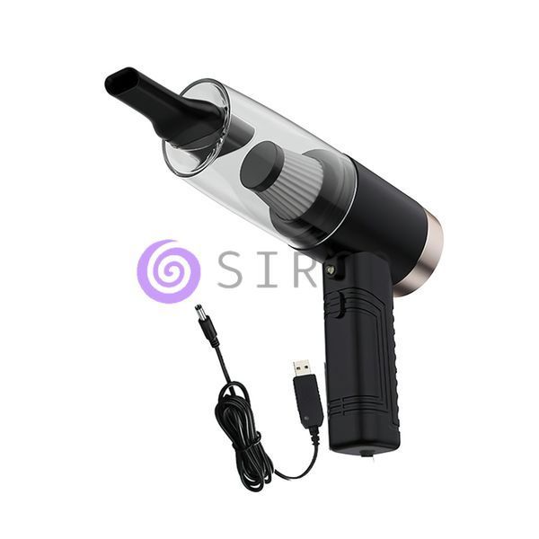 Портативный автомобильный пылесос 2 in1 Vacuum cleaner Черный (211) 04k03p003v2 фото