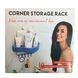 Полиця кутова Corner Storage Rack для ванної з гачками 01k01p027 фото 2