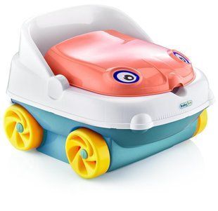 Детский музыкальный горшок Irak Plastik "Baby car" Голубой-красный 03k17p043v2 фото