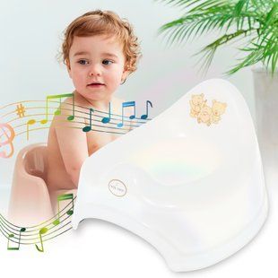 Музыкальный пластиковый горшок "Мишки" (Белая жемчужина) Tega Baby/PO-038-118/(SB) 03k20p024 фото
