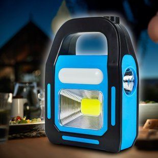 Аварійний акумуляторний світлодіодний LED ліхтарик USB повербанк із сонячною батареєю HB-9707А-1 02k11p015v1 фото