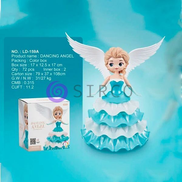 Вращающийся танцующая кукла-ночник принцесса Dancing Angel Ice Princess 03k09p091 фото