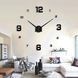 Настенные самоклеящиеся кварцевые 3д часы с арабскими цифрами DIY Clock ZH005 Серый/205 01k10p003v2 фото 1