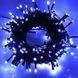 Новогодняя уличная гирлянда зеленый провод XMAS Синий нить 800 LED (40 метров) 12k01p076 фото 1