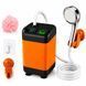 Портативний акумуляторний душ для кемпінгу 7500 mAh з дисплеєм температури, 6 режимів, USB, насос 3 л/хв(AMN) 02k02p166v3 фото 2