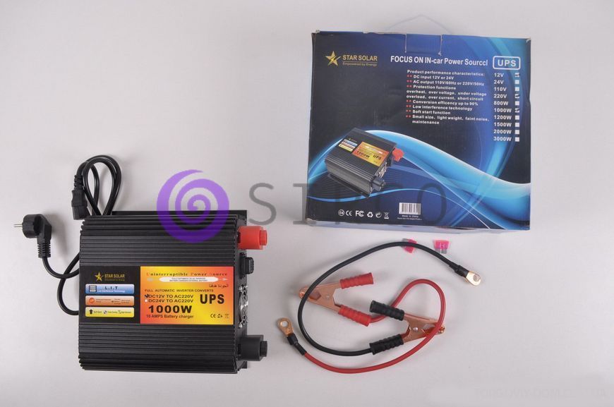 Преобразователь 800w с правильным синусоидой с зарядкой. 04k06p008 фото