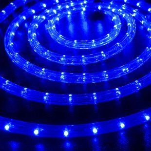 Новогодняя уличная гирлянда Xmas Rope Light Дюралайт шланг Синий (10 метров) 12k01p005 фото