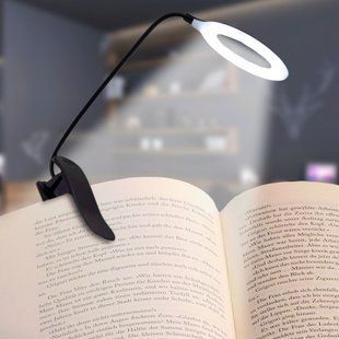Акумуляторна лампа з прищіпкою від USB Book Light QH8806A 01k09p115 фото
