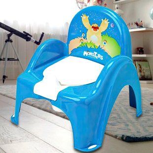 Горшок - стульчик для детей "Монстрики" (голубой) Tega Baby/MN-007-126/(SB) 03k20p046 фото