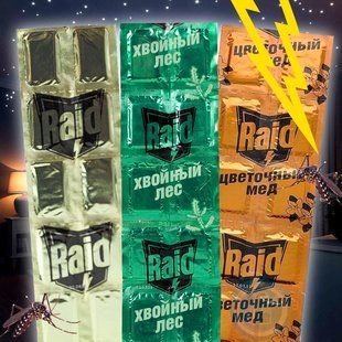 Пластини від комарів з ароматизатором Raid (в асортименті) (2020) 01k11p049 фото