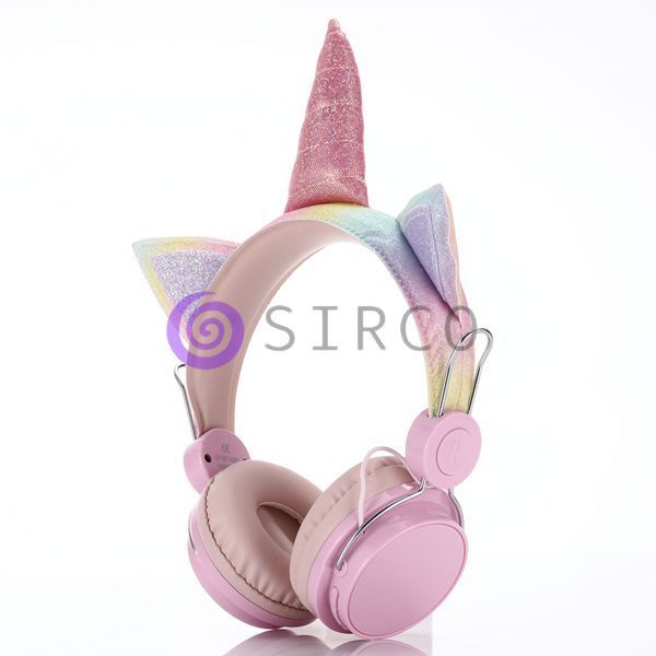 Беспроводные наушники с ушками Единорог с микрофоном Unicorn headset ah-805 11k01p077 фото