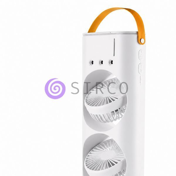 Вентилятор настільний акумуляторний Double-ended Spray Fan 3в1 із зволожувачем, LED-підсвіткою, USB Type-C (AX) 01k07p190v1 фото