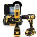 Бесщеточный набор 2в1 DeWalt 36V - Шуруповерт DCD796 и Болгарка DCG417N с поворотной функцией 09k01p218 фото 1