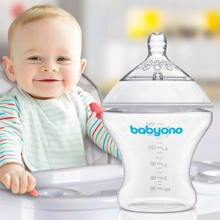 Бутылочка антиколиковая для детей от рождения 180мл "Natural nursing" "BabyOno"/1450/SB 03k17p422 фото