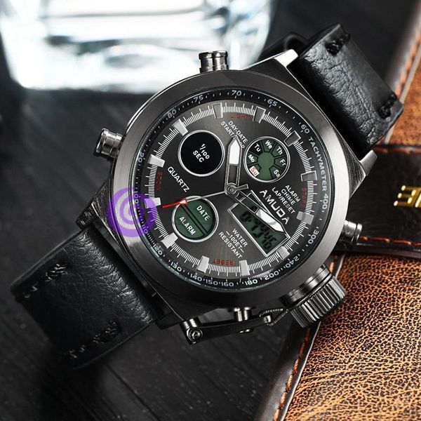 Наручний годинник AMST WATCH (чорні) 08k04p011v1 фото