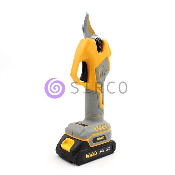 Акумуляторний секатор DeWalt DCMPP560P2 Digital (24V, 5AH) з екраном в кейсі 09k08p115 фото
