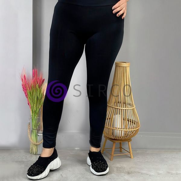 Жіночі лосини з утепленням на флісі DECOS 052 XXXXL Чорний (BOT) 16k07p002v7 фото