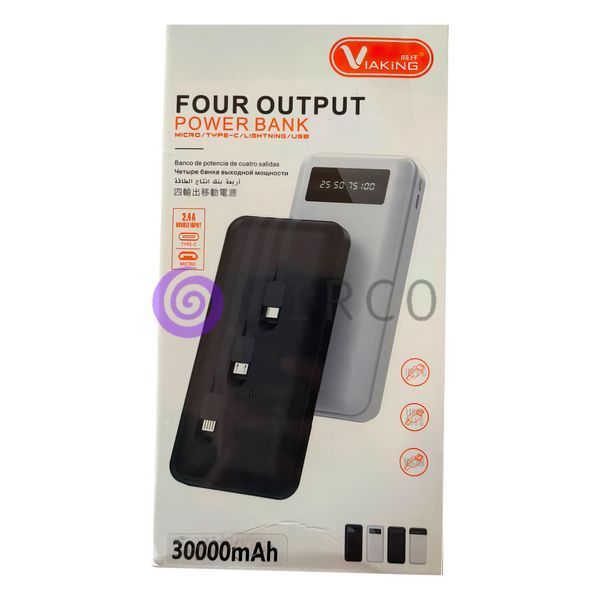 Power Bank XGB017 30000 mAh со встроенными проводами 11k12p061v1 фото