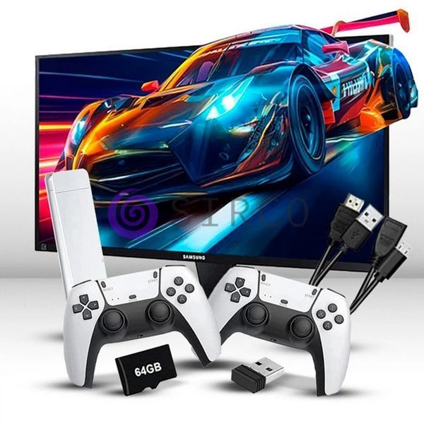 Ігрова консоль Game Stick M15 4K 20000 ігор 64GB HDMI з 2 бездротовими джойстиками/Приставка (Х26/4675) 11k10p081 фото