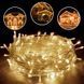 Новогодняя гирлянда прозрачный провод XMAS Теплый белый нить 100 LED 12k01p023v1 фото 1