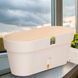 Овальный горшок для цветов с автополиванием &laquo;LATINA WINDOW BOX&raquo; 17*39,5см, 6,7л Молочный (DRKJ) 09k07p068v3 фото 2