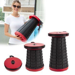 Складаний стілець Telescopic stool (розкладний телескопічний стілець) червоний (X05/1017) 02k01p007v9 фото